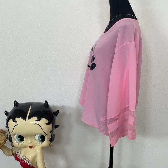 Dog Lovers IHeartDogs Long Flare Sleeve Top Size L - Picture 4 of 5